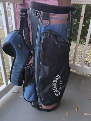 Callaway 6 Way Divider Golf Cart Bag w/ Strap- Blue & Black  - Image 1 of 4