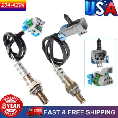 Sensor de oxígeno aguas arriba + aguas abajo O2 234-4331 2 piezas para Hummer H3 H3T 2009 2010 Foto 1 de 4