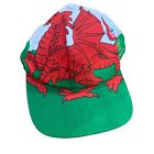 Vintage 1996 Olympic Games Wales Flah Hat Big Logo Compass Cyrmu Dragon Uk