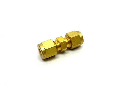 Swagelok B-400-6 Brass Union Compression Fitting 1/4" to 1/4" Tube - Image 1 of 4