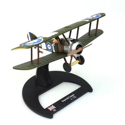 1:72 RAF Sopwith F.1 Camel Fighter Aircraft Model Diecast Military Collection - Image 1 of 4