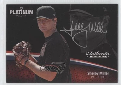 Onyx Platinum Prospects 2012 tinta plateada automática/120 Shelby Miller #PPA29 automático Foto 1 de 2