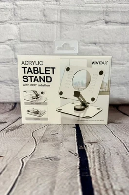 Vivitar Acrylic Tablet Stand With 360 Degree Rotation New In Retail Packaging  - Image 1 of 4