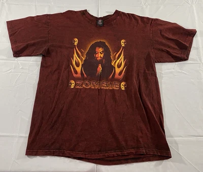Camisa De Colección Y2K Rob Zombie Tie Dye XL EE. UU. Hecha en Fábrica Prendas Artísticas 2003 Demonoide Foto 1 de 4