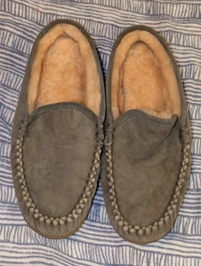 L L Bean Wicked Good Slippers Lined Scuffs Kelp Green Mens 10 - Picture 1 of 7