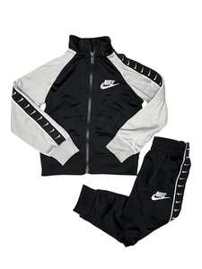 Nike Toddler Boys 2T Matching Tracksuit Set Black Pants & Jacket - Picture 1 of 8