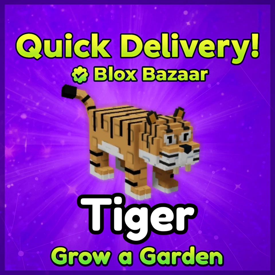 [🌙] TIGER - Roblox GROW A GARDEN | Fast + Easy 🌱 - Image 1 of 1