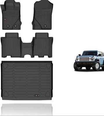 Alfombrillas y revestimiento de carga para todo tipo de clima para Ford Bronco 2021-2025 (no deportivas) Foto 1 de 4
