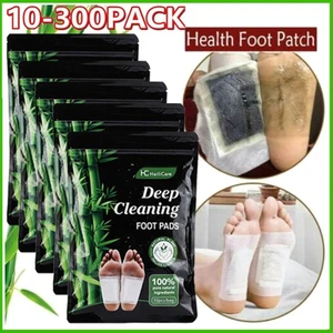 300-10x Detox Foot Patches Pads Body Toxins Feet Slimming Deep Cleansing Herbal - Picture 1 of 37