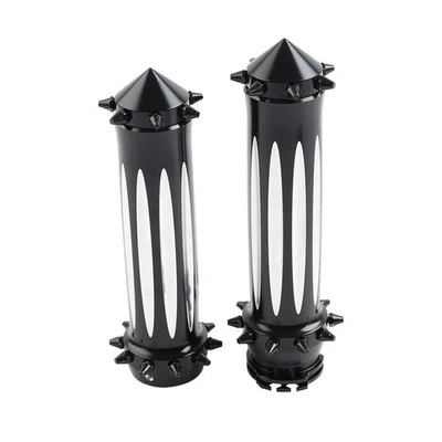 Spikes 1'' Motorcycle Hand Grips Handlebar For Harley Touring Dyna Softail 2X - Image 1 of 4