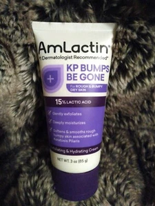 AmLactin KP Bumps Be Gone Hydrating Cream for Rough Bumpy Skin 3 Fl Oz Sealed - Picture 1 of 3