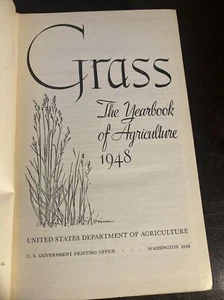 Grass The Yearbook of Agriculture United States Department of Agriculture 1948 - Imagen 1 de 5
