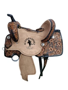 Western Barrel Horse Saddle Floral Tooled With Matching tack set - Picture 1 of 9