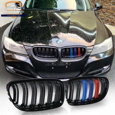 Parrilla delantera color M negra brillante para BMW E90 E91 LCI 325i 328i 2009-2011 Foto 1 de 4