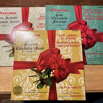 Your Favorite Christmas Carols Vinyl LP Lot Vol 2-4 Firestone Collectors VG - Image 1 of 4