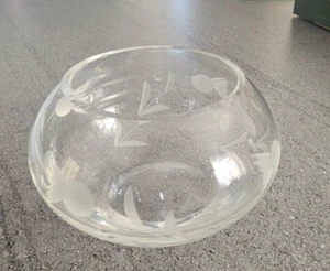 Gleneagles Crystal Hand Cut Thistle Bowl - Made in Scotland - Picture 1 of 5