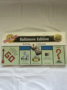 Vintage NEW Monopoly Baltimore Maryland Edition USOPOLY 1997 RARE SEALED!! - Picture 1 of 3