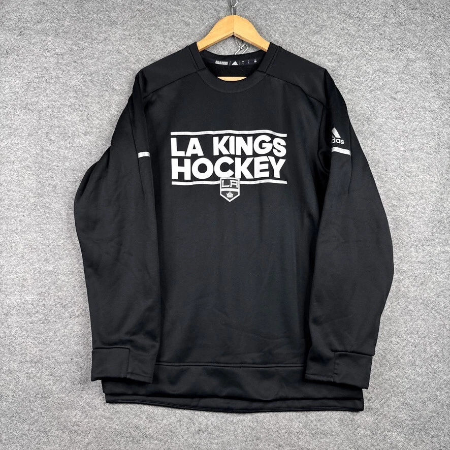 Sudadera Adidas Para Hombre Grande L Negra LA Kings Climawarm Performance Pullover Foto 1 de 4
