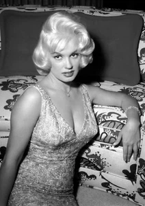 Mamie Van Doren - Monochrome Photo Print 21 (A4 Size-210 x 297mm-8.5" x 11.75") - Picture 1 of 2