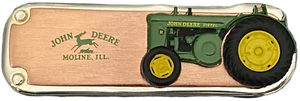 Franklin Mint John Deere Tractor 1949 Model R Pocket Knife 3.5” Closed - Picture 1 of 5