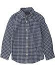 TOMMY HILFIGER Boys Shirt 4-5 Years Blue Check Cotton PQ11