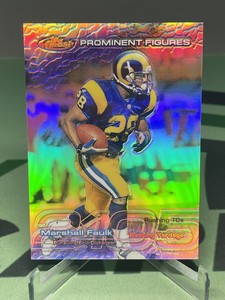 1999 Finest Marshall Faulk Prominent Figures Refractor /2105 - St Louis Rams