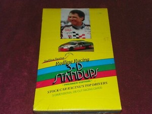 SEALED - Redline Racing 3-D Standups Nascar 38 Wax Pack Box Set 3D Stand Ups