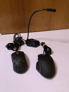 2x RGB Gaming Mouse & Microphone USB Wired - Picture 1 of 9