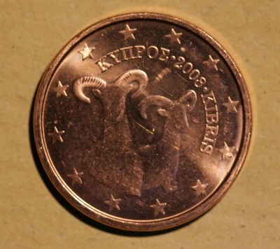 monnaie  Chypre 5 cent  Euro, 2008, SUP,  cc57 - Photo 1/2