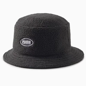 NWT PUMA X PERKS AND MINI Sherpa Bucket Hat Unisex Black Fleece Sz S\M P.A.M. - Picture 1 of 8