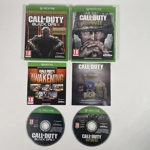 Call of Duty Black Ops III 3 Gold Edition & WWII WW2 Xbox One Games X2 Bundle - Picture 1 of 23