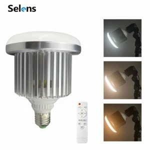 LED Video Light Bulb Lamp Remote Control Holder + 70cm Tripod Stand Studio E27 - Picture 1 of 12