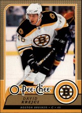 2008-09 O-Pee-Chee Boston Bruins Hockey Card #276 David Krejci