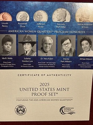 2025 S Clad 10 Coin Proof Set  PCGS PR70DCAM First Day Of Issue - Image 1 of 3