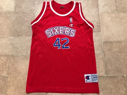 Philadelphia 76er's Sixers Jerry Stackhouse Jersey Champion Youth L 14-16 Red Cover