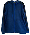 Men’s Adidas, large, full, zip long sleeves sweatshirt, blue front pockets