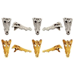 Crocodile Skull 1:12 Scale Artisan Diorama Dollhouse Miniature Models (set of 5) - Picture 1 of 4
