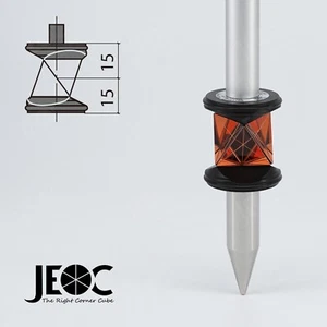 JEOC GRZ101, Mini 360 Degree Reflective Prism, Total Station Surveying Reflector - Picture 1 of 9