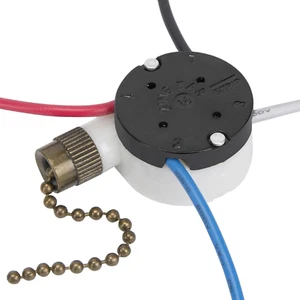 Interruttore Ventilatore Soffitto Zing Ear Ze-208S E89885 3 Velocità 4 Fili Tirare Catena Interruttore Ventilatore - Foto 1 di 12