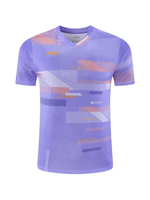 Новый Li-Ning быстросохнущие мужские топы настольный теннис одежда бадминтон футболки - Изображение 1 из 4