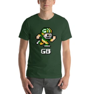 Camiseta Nintendo Green Bay Packers NES jugador de fútbol americano 8 bits Tecmo Super Bowl - Imagen 1 de 13
