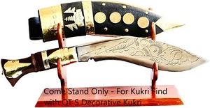 Gurkha Kukri Hand-Hammered Kukri Knife For Decoration Purpose & Stand Choice - Picture 1 of 29