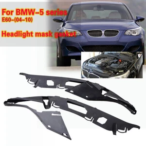 For BMW E60 E61 528i 535i M5 Driver AND Passenger Side Headlight Cover Gasket - Picture 1 of 6
