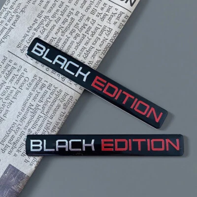 NO NAME 2pcs Black Edition Limited Edition 3D Emblem Aufkleber Sticker Badge Auto Car