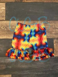 Tie Dye Ruffle Shorts - Picture 1 of 1