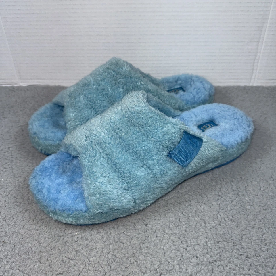 Zapatillas Ugg Blue Fluff You Slides Para Hombre 12 EU 45 Zapato Esponjoso Difuso Azul Claro Foto 1 de 4
