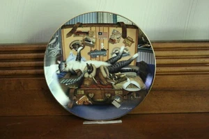THE BRADFORD EXCHANGE "MABEL THE STOWAWAY" BY CHARLES WYSOCKI CAT PLATE - Picture 1 of 4