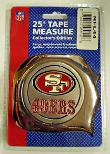 Great Neck NFL44 1" x 25' NFL Tape Measure San Francisco 49ers - Picture 1 of 1