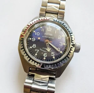 Reloj Militar Soviético Vintage WOSTOK KOMANDIRSKIE Anfibio Hecho en URSS Años 80 - Imagen 1 de 9