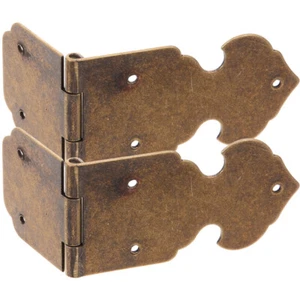 2 Pezzi Cerniera Bronzo Rame Scatola Portagioie Cerniere Piccole per Ante Armadio - Foto 1 di 12